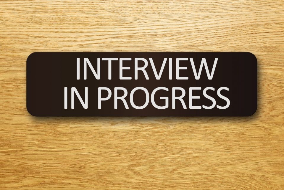 Foto stres la interviu