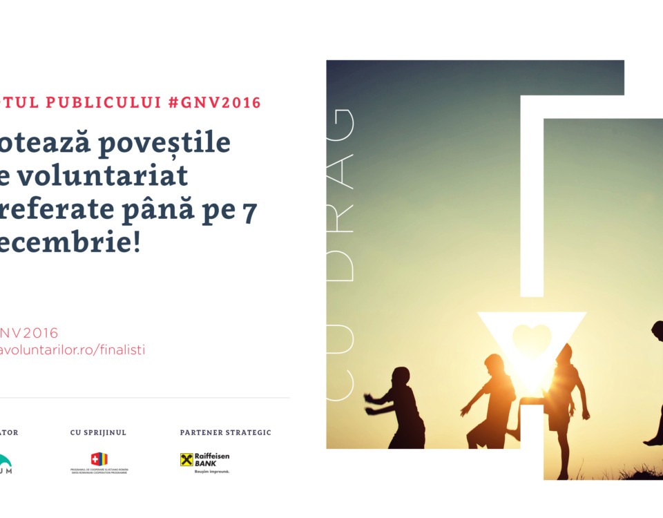 Votează poveștile de voluntariat preferate